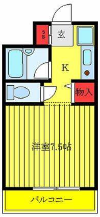 菱和パレス池袋本町(1K/2階)の間取り写真