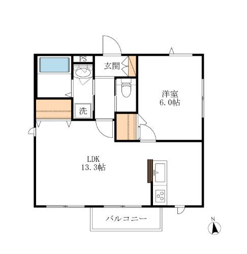 BELLE MAISON(1LDK/3階)の間取り写真