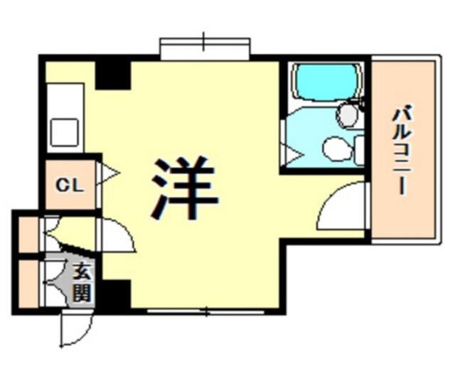 メゾンドゥロイ(ワンルーム/4階)の間取り写真