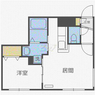 LIFE SUCCESS5・13(1LDK/2階)の間取り写真