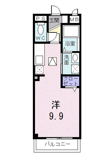 サンライトレジデンス(ワンルーム/1階)の間取り写真