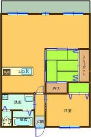 シェソワ東山(2LDK/2階)の間取り写真