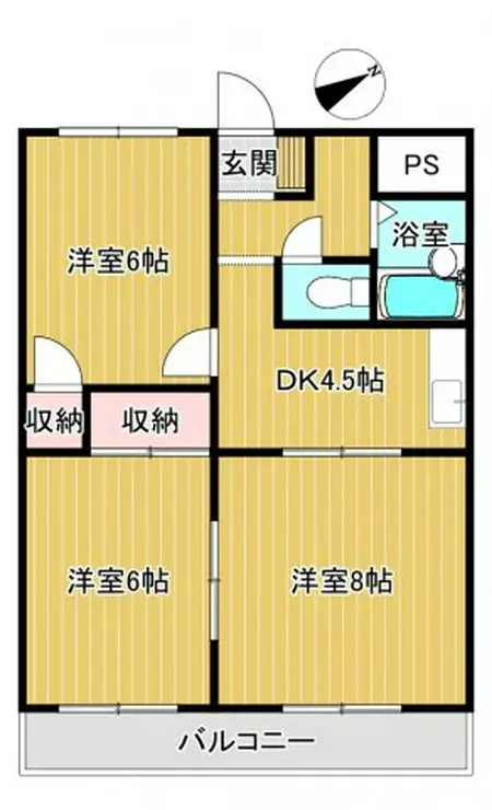 ガーデンヒルズ 1階階 間取り