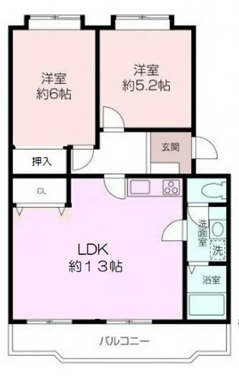 シーフロントハイツ 2階階 間取り