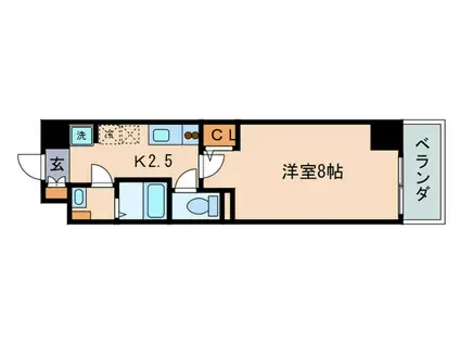 KDXレジデンス南草津(1K/13階)の間取り写真