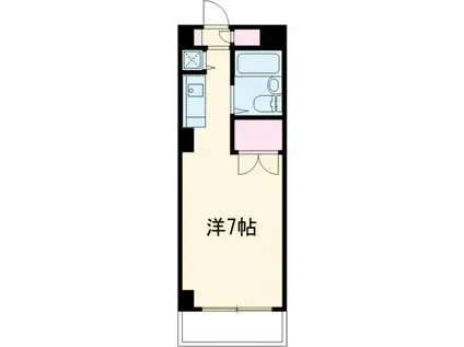 トポス.M.駒沢(ワンルーム/3階)の間取り写真