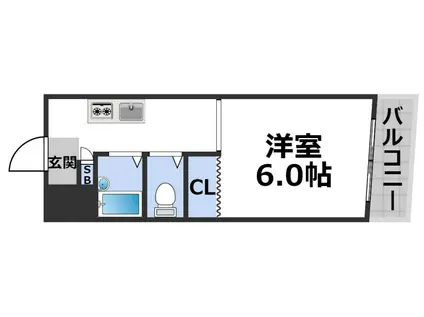 奥内阿波座駅前マンション(ワンルーム/7階)の間取り写真