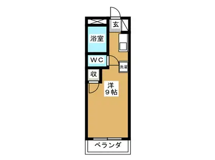 リエス馬込(ワンルーム/1階)の間取り写真