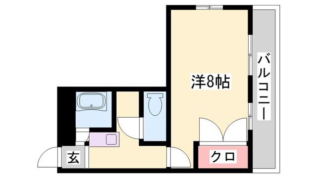 アバンテック(1K/3階)の間取り写真