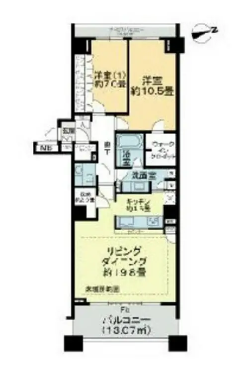 御殿山ハウス 6階階 間取り
