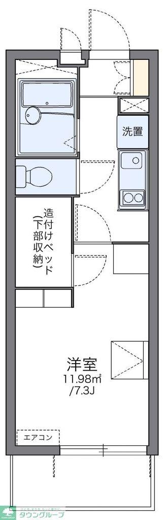 レオパレスウィンヒル(1K/3階)の間取り写真