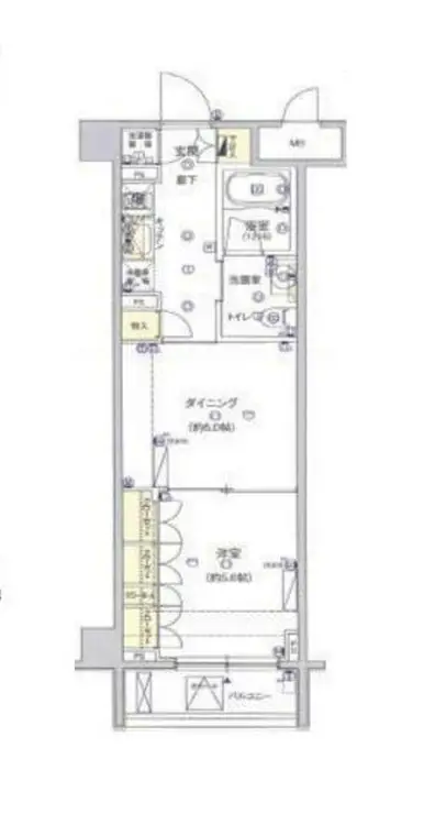 フィース水天宮前 2階階 間取り