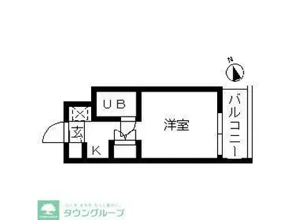 TOP本郷(ワンルーム/2階)の間取り写真