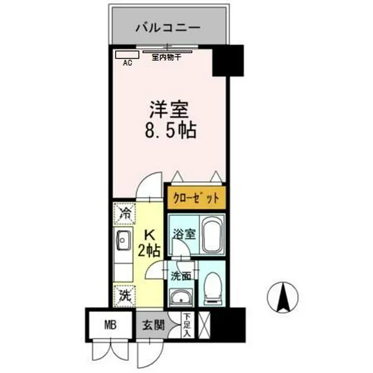 ひびき錦糸町門田ビル 3階階 間取り