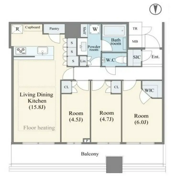 パークタワー晴海 21階階 間取り