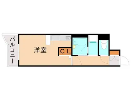 ライオンズマンション黒崎(ワンルーム/4階)の間取り写真