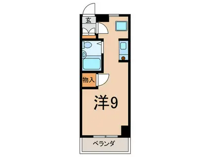 メゾンエイト(ワンルーム/4階)の間取り写真