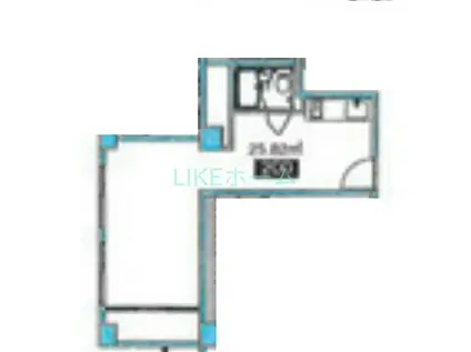 東京SHARE市川(ワンルーム/2階)の間取り写真