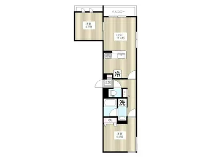 SANMARINO.D.CASA(2LDK/2階)の間取り写真