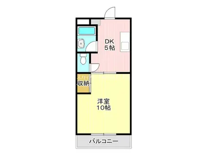 マンションアトラスI(1DK/3階)の間取り写真