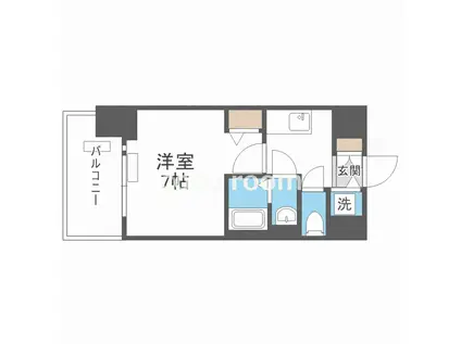 フォーリアライズ阿波座ウエスト(1K/8階)の間取り写真