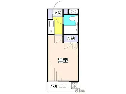 ライブコア清瀬(1K/3階)の間取り写真