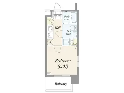 コンシェリアR 横濱桜木町(1K/3階)の間取り写真