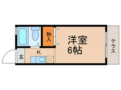 ミナミコーポ(1K/1階)の間取り写真