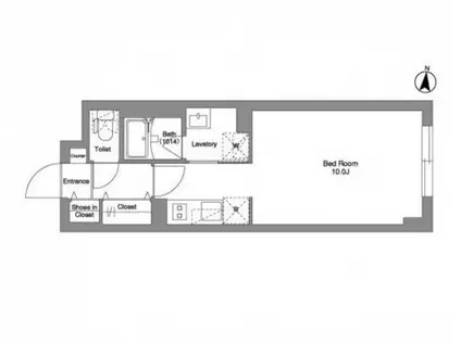 タスキ シェリス 池上(ワンルーム/3階)の間取り写真
