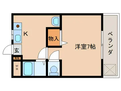 リバーサイド新大宮(1K/3階)の間取り写真