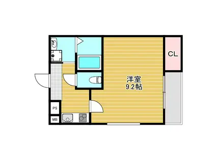 フジパレス池田天神イースト(1K/1階)の間取り写真