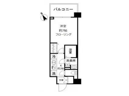 N-STAGE 赤羽志茂(1K/4階)の間取り写真