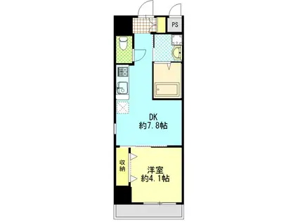 イマサモルゲン.II(1DK/7階)の間取り写真