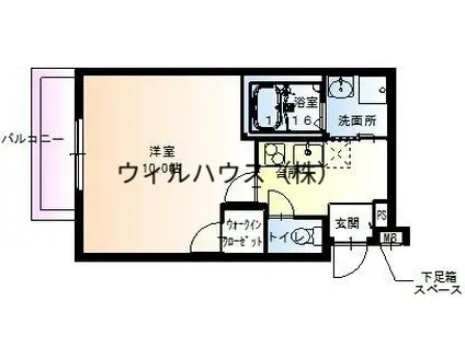 フジパレス堺東Ⅵ番館(1K/2階)の間取り写真