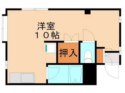 スマイルビル(ワンルーム/3階)の間取り写真