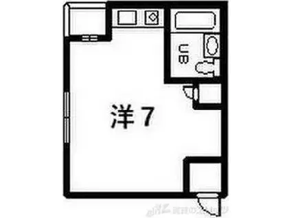 暁マンション(ワンルーム/3階)の間取り写真