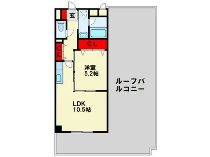 フォレストヴィラ別所町(1LDK/4階)の間取り写真