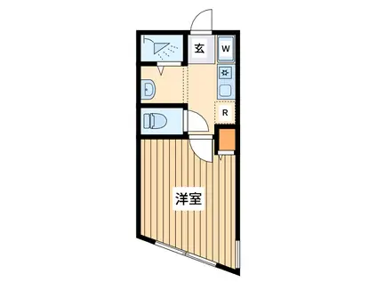 12ダース(ワンルーム/2階)の間取り写真