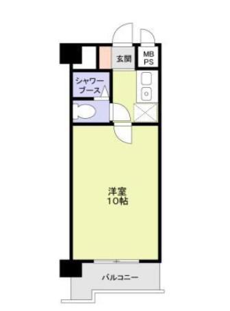 スミノ藤沢(1K/6階)の間取り写真