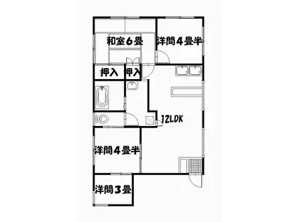 山喜ビル(3SDK/3階)の間取り写真