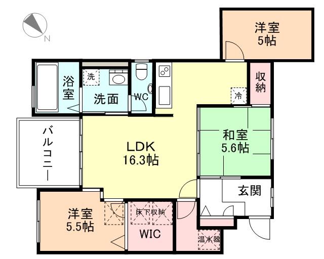プルミエールU(3LDK/3階)の間取り写真