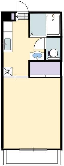 ハートランド(1K/4階)の間取り写真