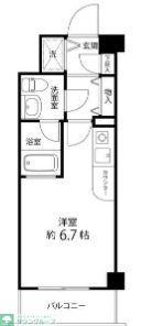 サンセール与野本町(ワンルーム/1階)の間取り写真