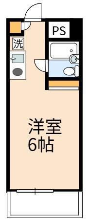 エスケイケイビル(1K/2階)の間取り写真