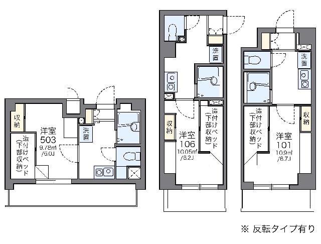 レオパレス宇田川町マンション(1K/2階)の間取り写真