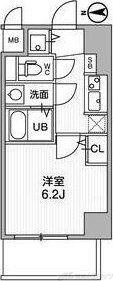 LA DOUCEUR江坂II(1K/7階)の間取り写真