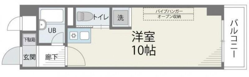 アバンダント84(ワンルーム/5階)の間取り写真