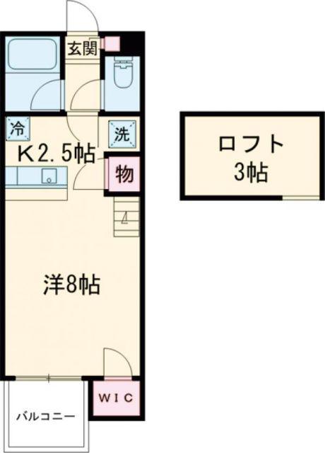 セザンヌ大塚(ワンルーム/2階)の間取り写真