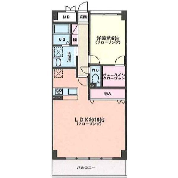 CSP NAGOYA(1LDK/6階)の間取り写真