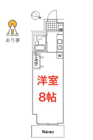 ガーデンプラザ横浜南(1K/9階)の間取り写真